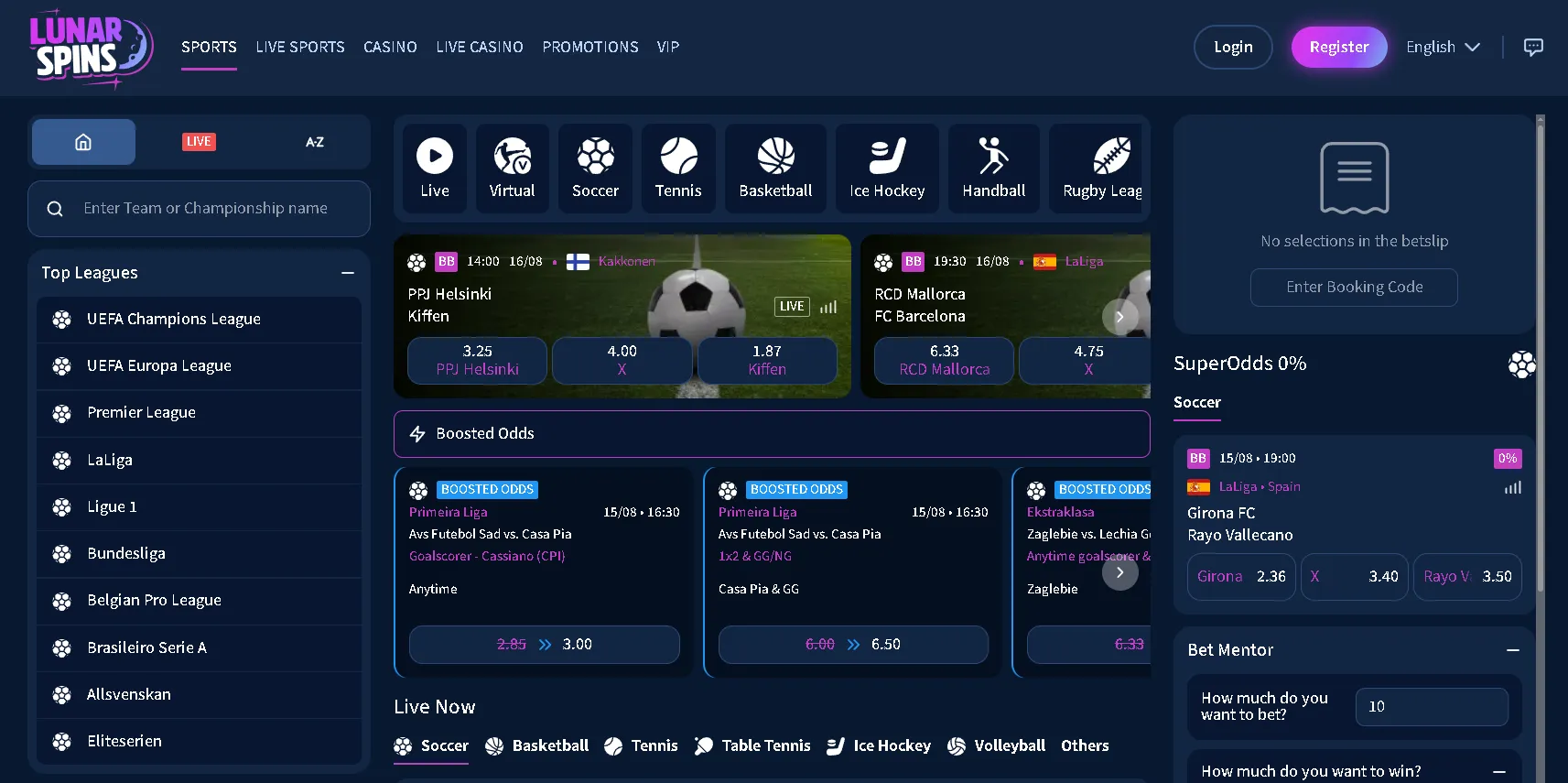 Specialspel och Sportbetting